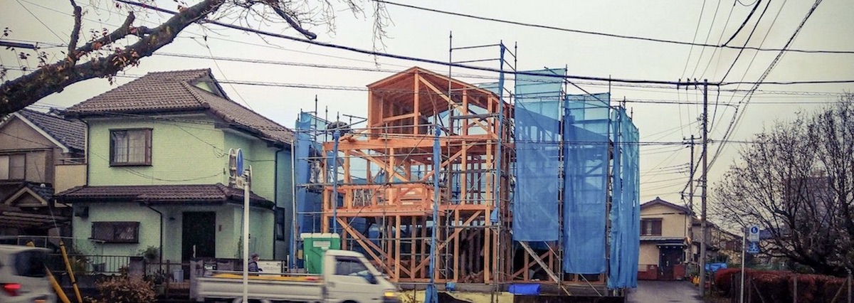 S residence in Higashikurume Tokyo, it was built today. The construction by Yoshida Komuten, and the builder is Mr. Okiyama.